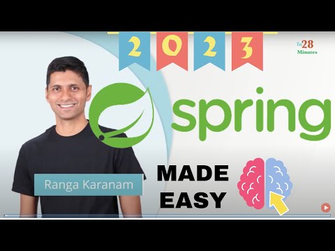 [2023] Spring Framework: A Tutorial for Beginners | in28minutes | Ranga Karanam