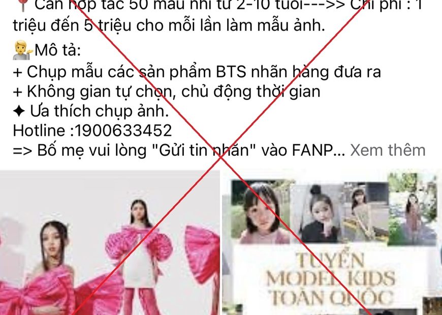Cảnh Giác Với Chiêu Lừa “Tuyển Người Mẫu Nhí”
