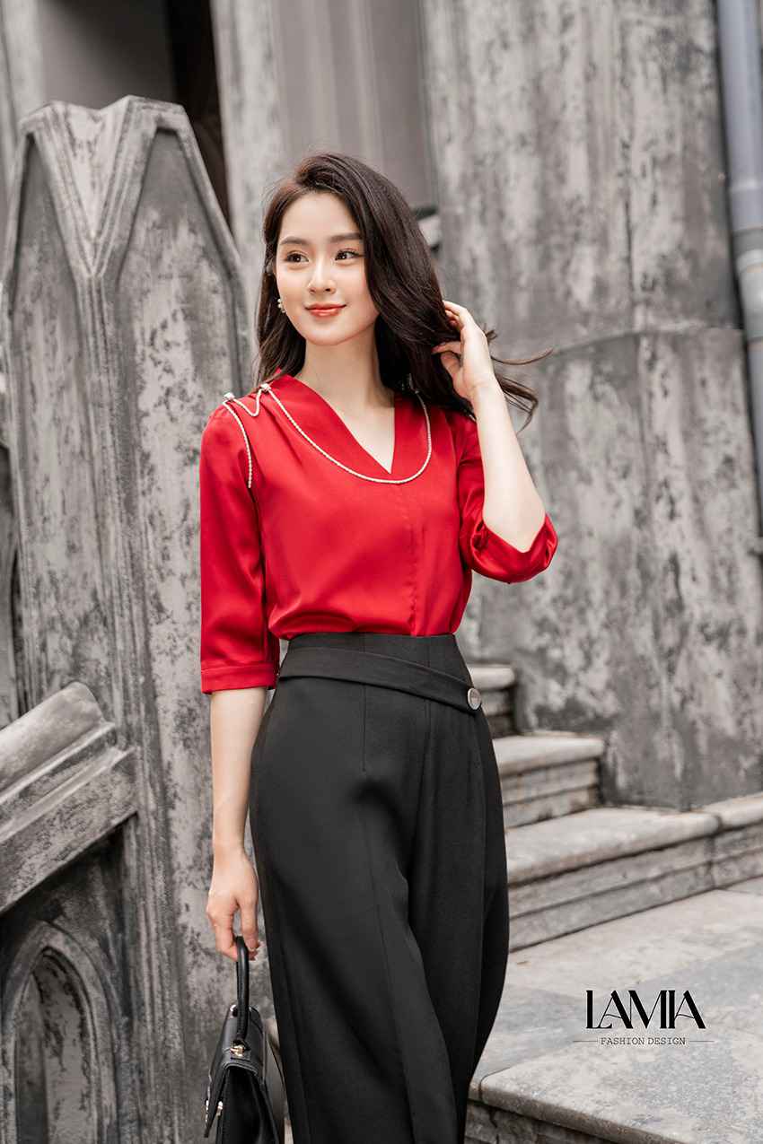 25 Kiểu Áo Sơ Mi Nữ Tay Lỡ Đẹp, Tôn Dáng Cho Chị Em Công Sở
