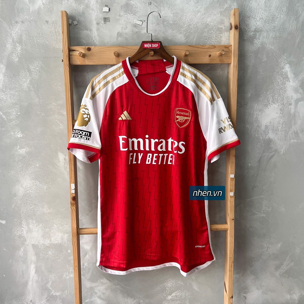 Áo Đấu Arsenal Sân Nhà Bản Fan - Logo Thêu Mùa Giải 2023/2024 – Nhện Shop
