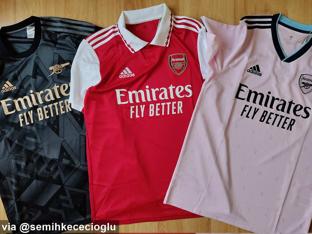 Mẫu Rò Rỉ Áo Arsenal Sân Khách Và Mẫu Ba Mùa Giải 2022 - 2023