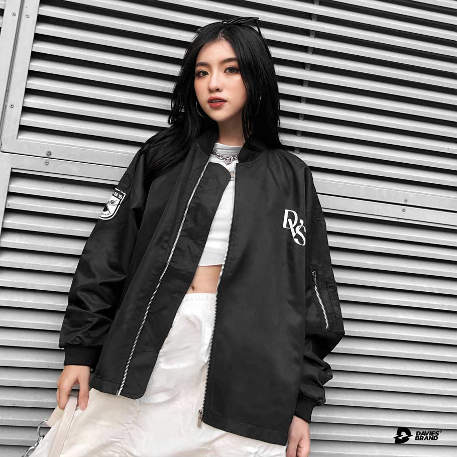 Áo Khoác Dù Bomber Local Brand Davies - Badge Bomber Jacket Davies Brand ®