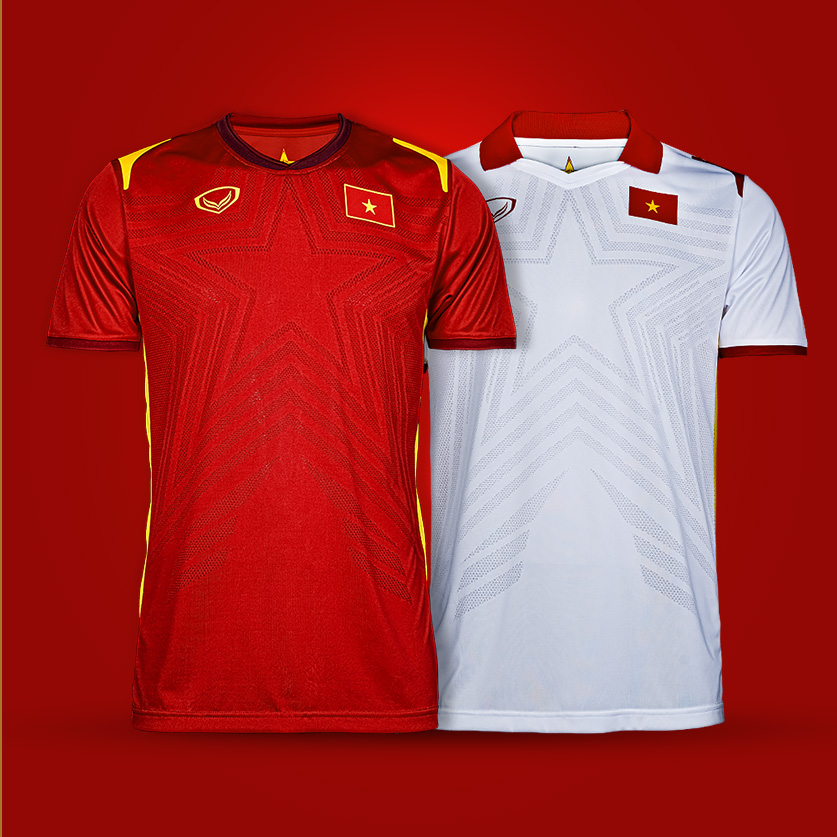 Áo Thi Đấu Đội Tuyển Việt Nam 2021 Sân Nhà Đỏ - Minh Hải Sport