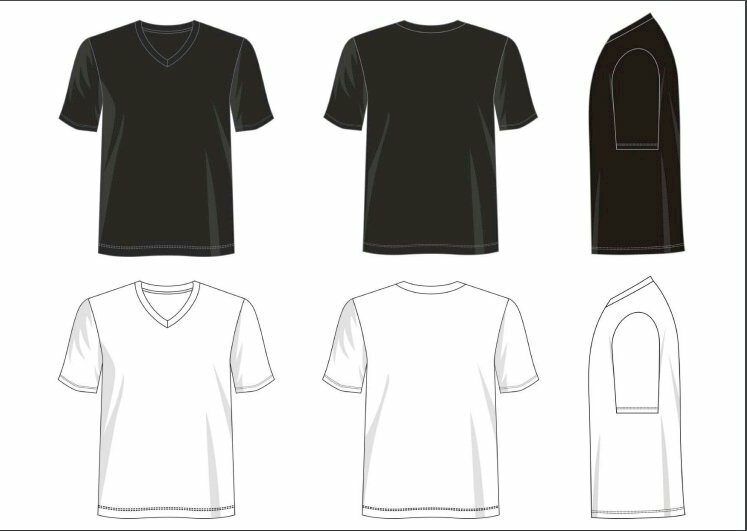 Tải Áo Thun Vector Đẹp File Ai, Eps, Svg, Psd, Png Miễn Phí