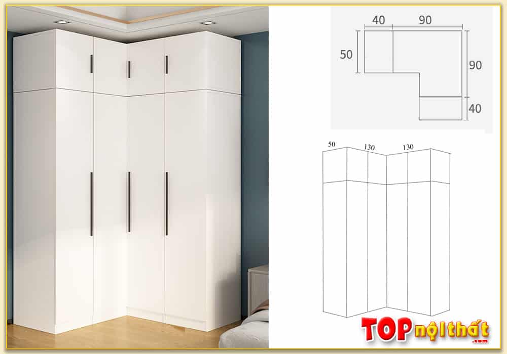 Kích Thước Tủ Quần Áo Chữ L - {Top 5} Kích Thước Đặc Trưng |Topnt