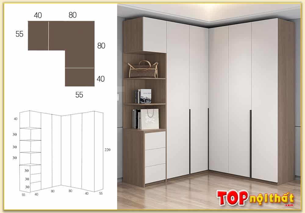 Bản Vẽ Tủ Quần Áo Chữ L - {Top 5} Mẫu Đặc Trưng | Top Nội Thất