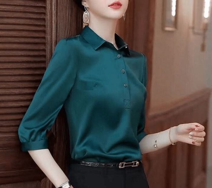 Top Các Mẫu Kiểu Áo Sơ Mi Công Sở Nữ Tay Lỡ Đẹp, Cách Điệu