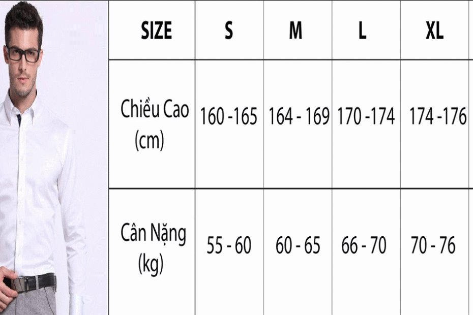 Cách Chọn Size Áo Sơ Mi Nam Chuẩn