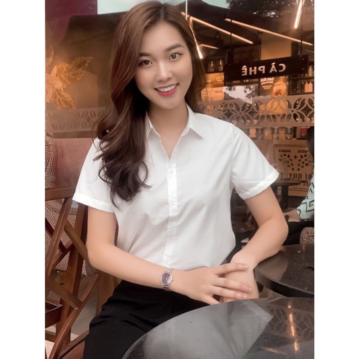 Mua Áo Sơ Mi Trắng Cộc Tay Thời Trang Nữ | Tiki