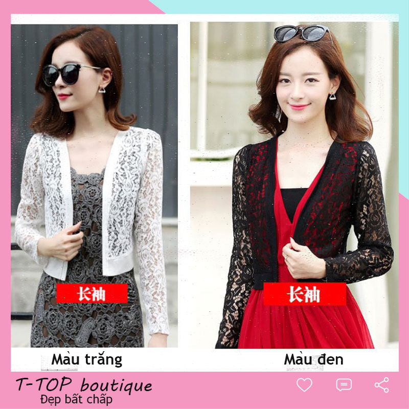 Áo Khoác Lửng Nữ Mặc Ngoài Váy, Áo Khoác Ren Dáng Lửng Phong Cách Hàn Quốc  | Lazada.Vn