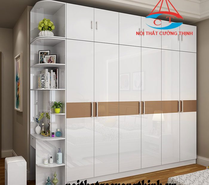 Mẫu Tủ Đựng Quần Áo Đẹp Hiện Đại 6 Cánh Lớn Gỗ Công Nghiệp Thiết Kế Đa Năng
