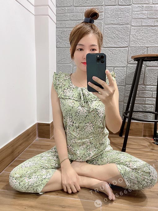 Sỉ Đồ Bộ Mango Tay Cánh Tiên Quần 9 Tấc - Xưởng Bỏ Sỉ Đồ Bộ Mặc Nhà Angel  Shop