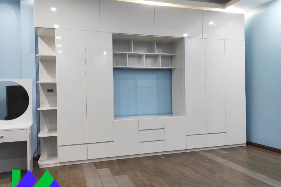 Mẫu Tủ Quần Áo Nhựa Kết Hợp Với Kệ Ti Vi Giải Pháp Tối Ưu Không Gian