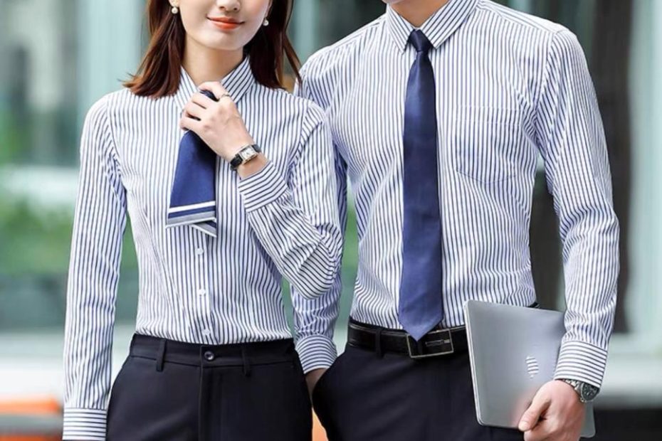 Mẫu Áo Sơ Mi Đồng Phục Sọc - Dpsm01